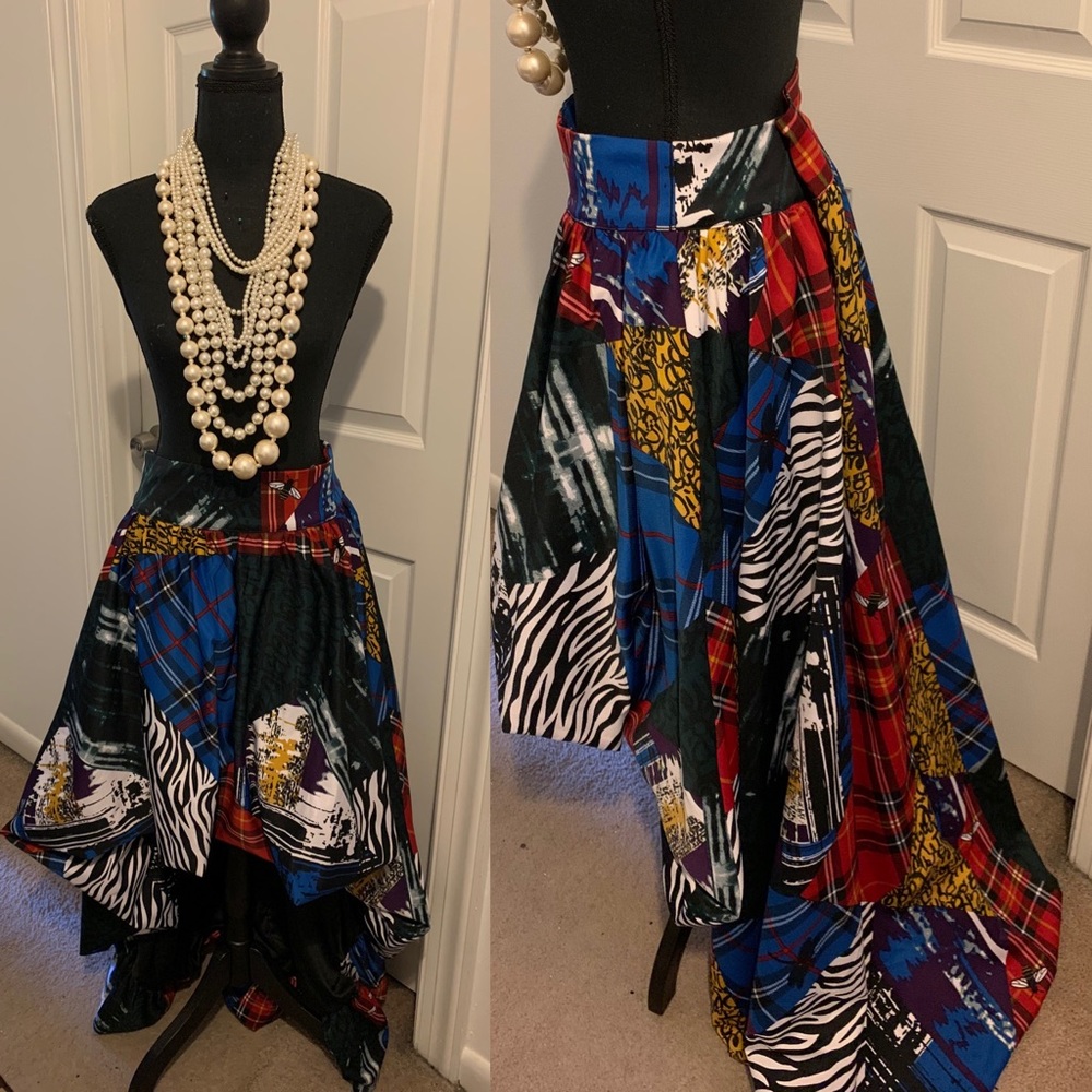 High Low Bubble Skirt